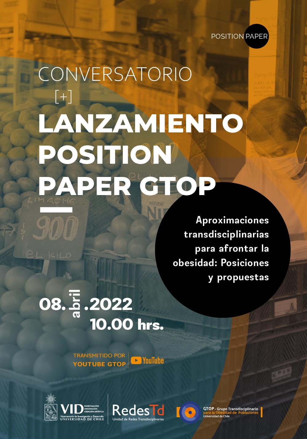 Conversatorio y Lanzamiento Position Paper GTOP