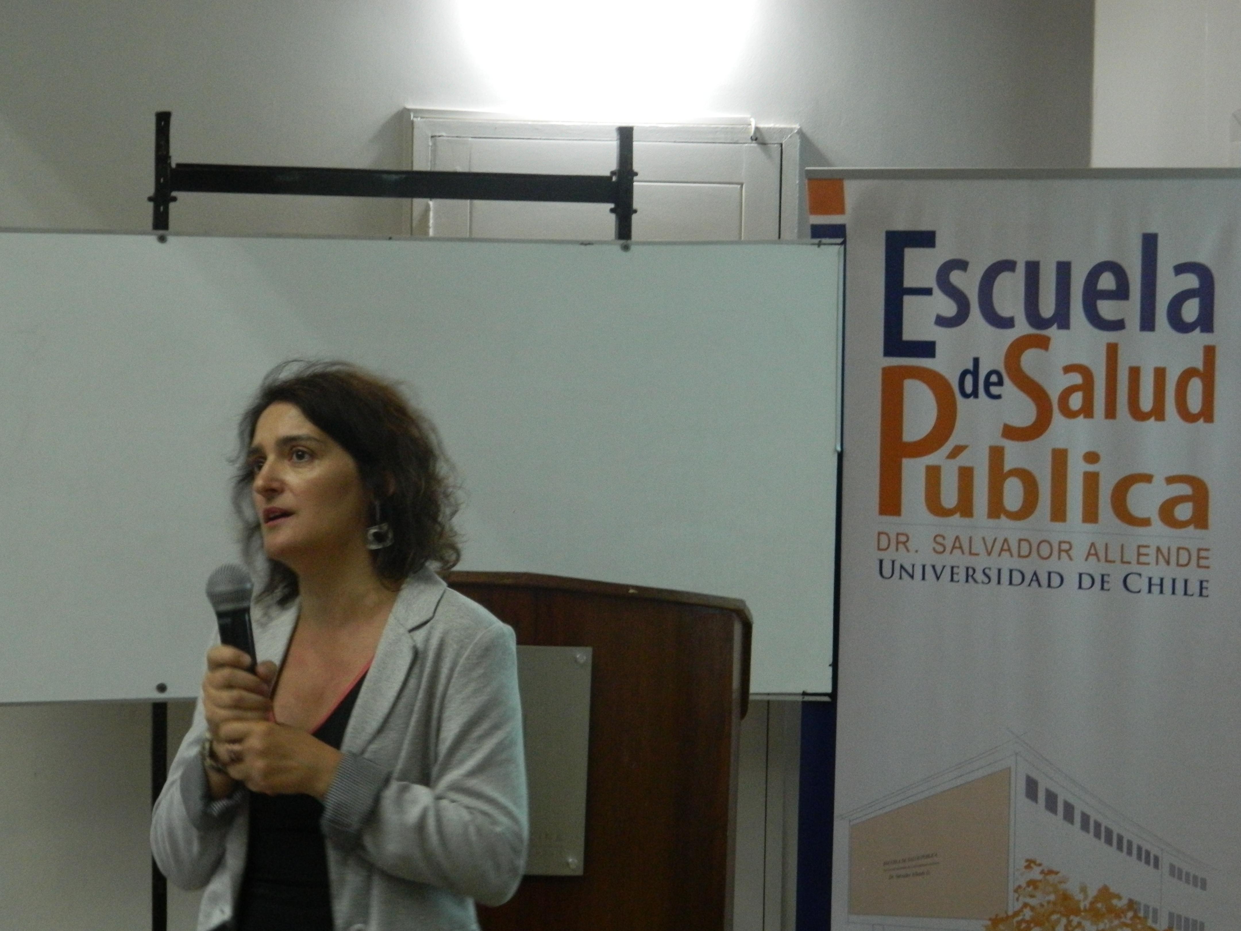 Directora académica del magíster en Salud Pública, Dra. Alejandra Fuentes.