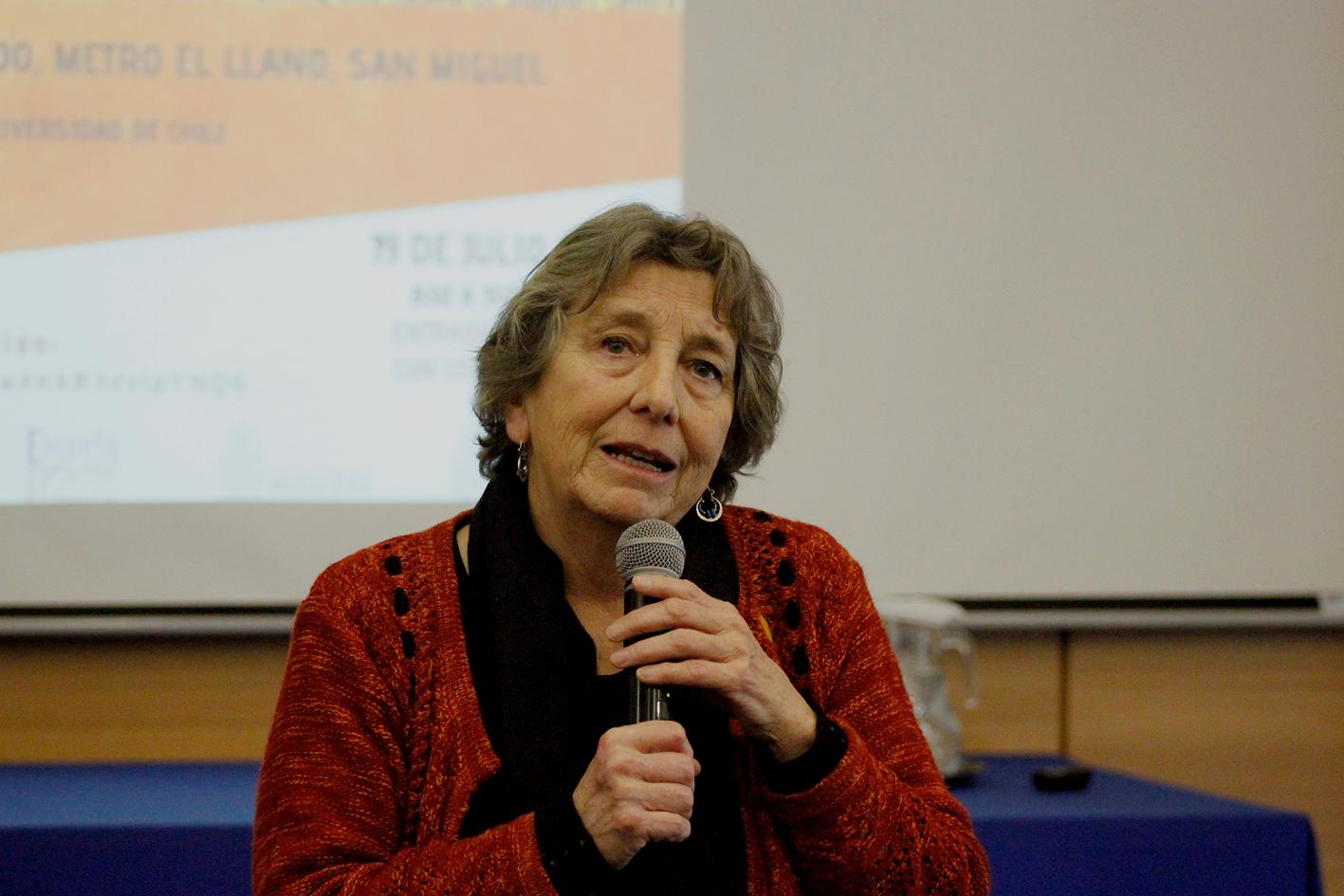 Dra. María Soledad Barría, docente y gestora del Seminario.