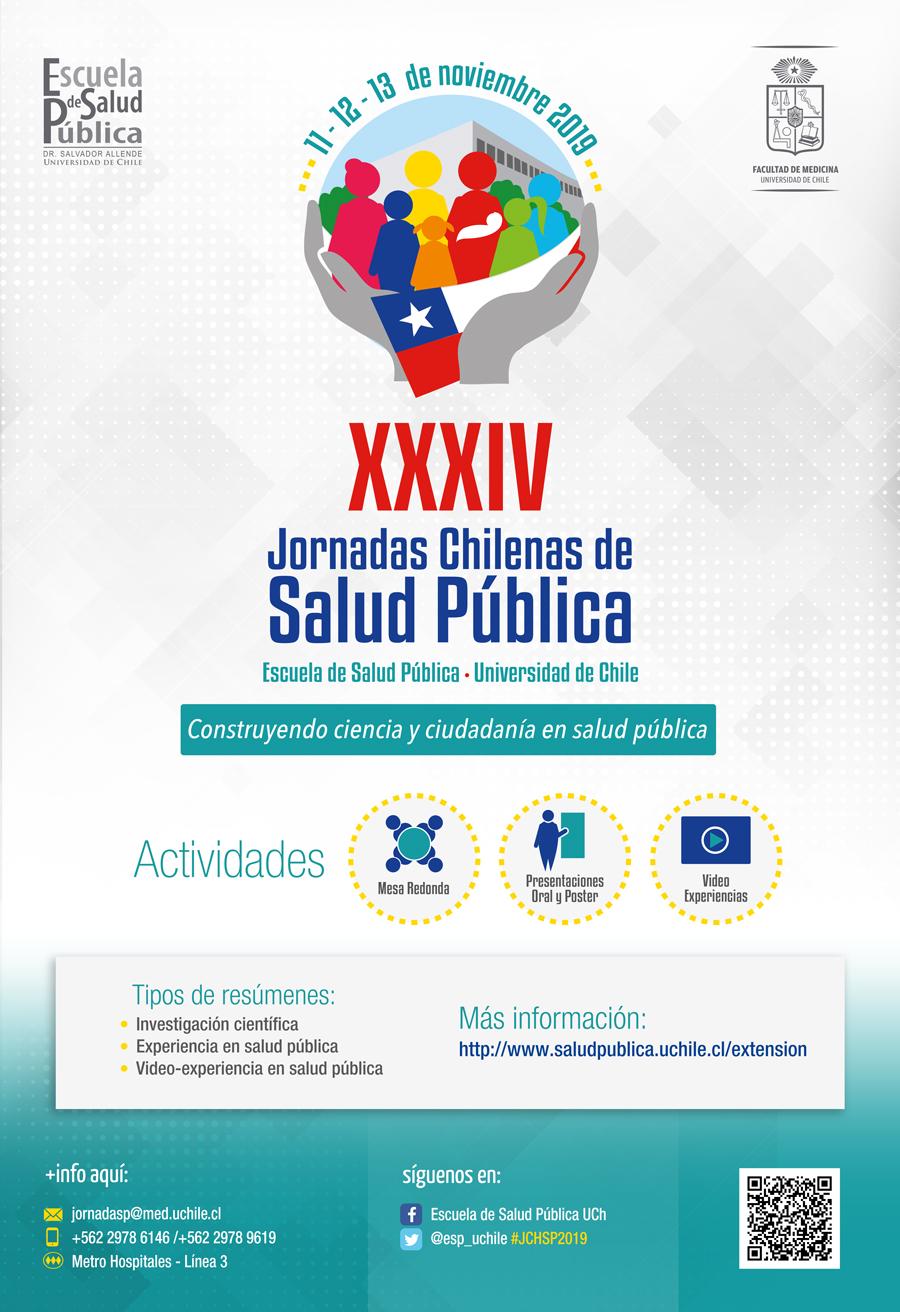 XXXIV Jornadas Chilenas de Salud Pública 11, 12 y 13 de noviembre próximo