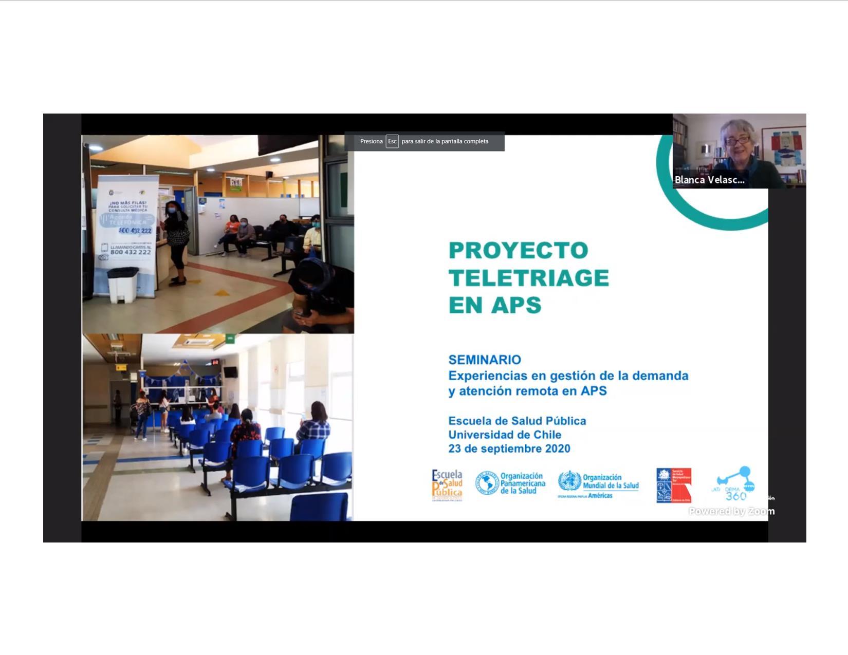Prsentación proyecto "Consultoría para optimizar la priorización y selección eficiente de pacientes en el sistema de Atención Primaria de Salud en Chile con utilización de telemedicina"