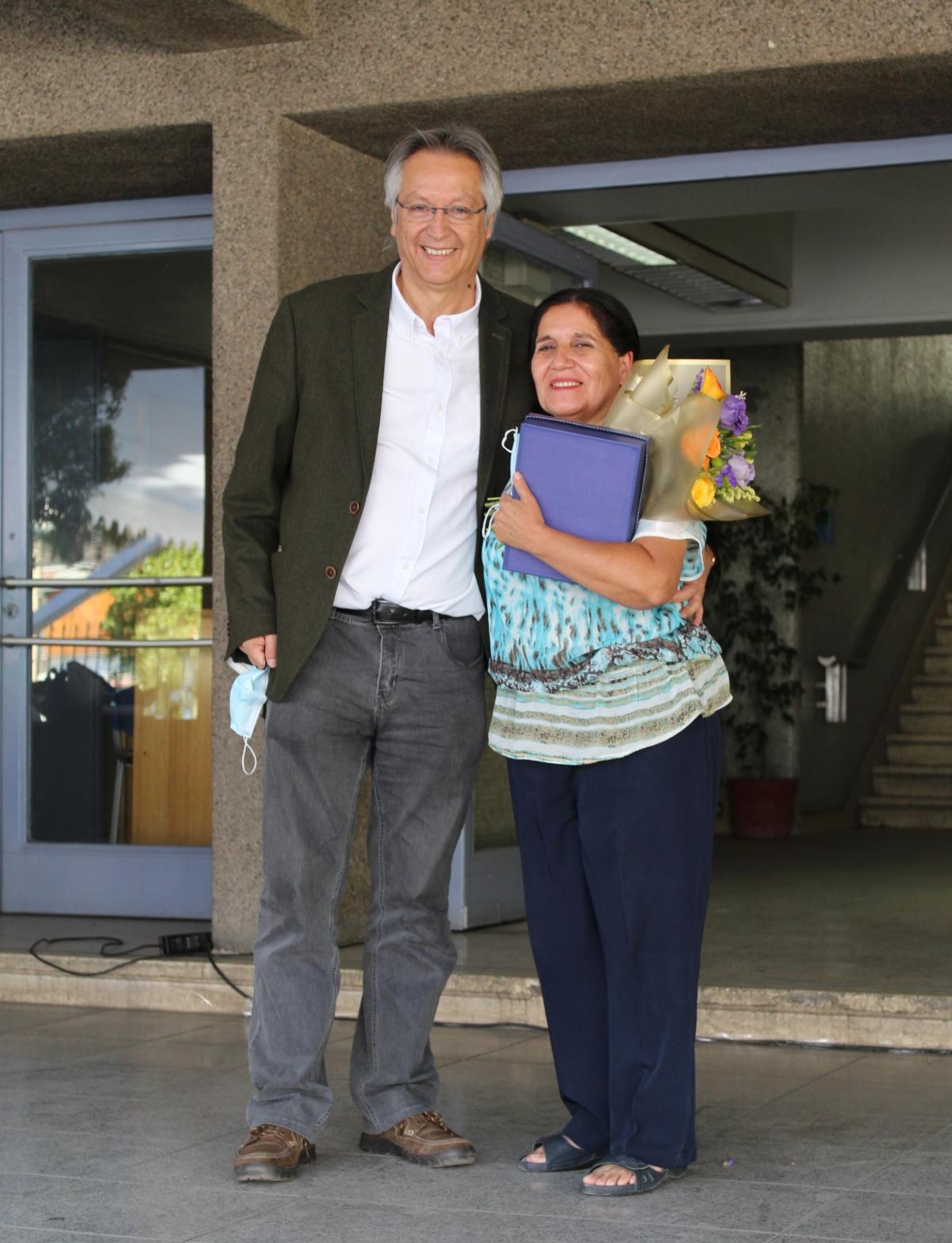 Blanca Rebolledo, secretaria de Extensión y Comunicaciones, se acogió a retiro luego de más de 40 años en la institución.