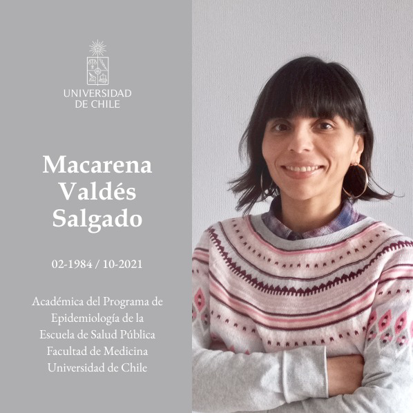 Macarena Valdés, académica del Programa de Epidemiología de la Escuela de Salud Pública de la Facultad de Medicina de la Universidad de Chile
